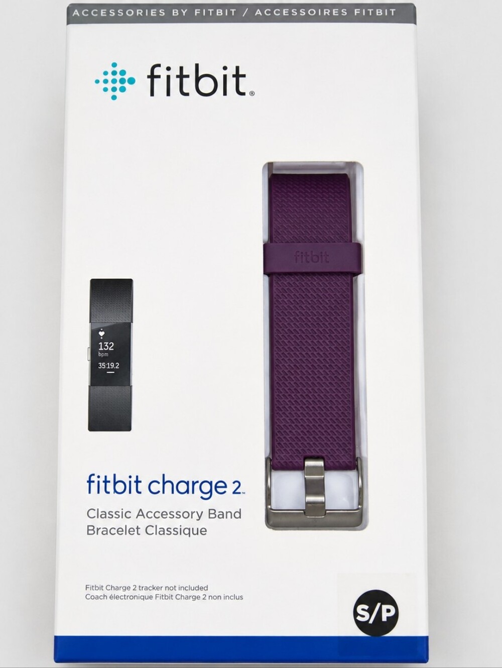 Fitbit Charge 2 Classic Accessory Band Purple Plum Small S/P New in BoxFitbit
